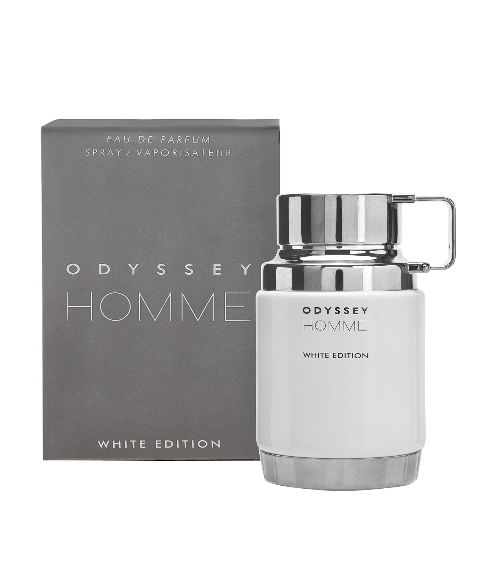 Armaf Odyssey Homme White Edition box front with gift-ready presentation