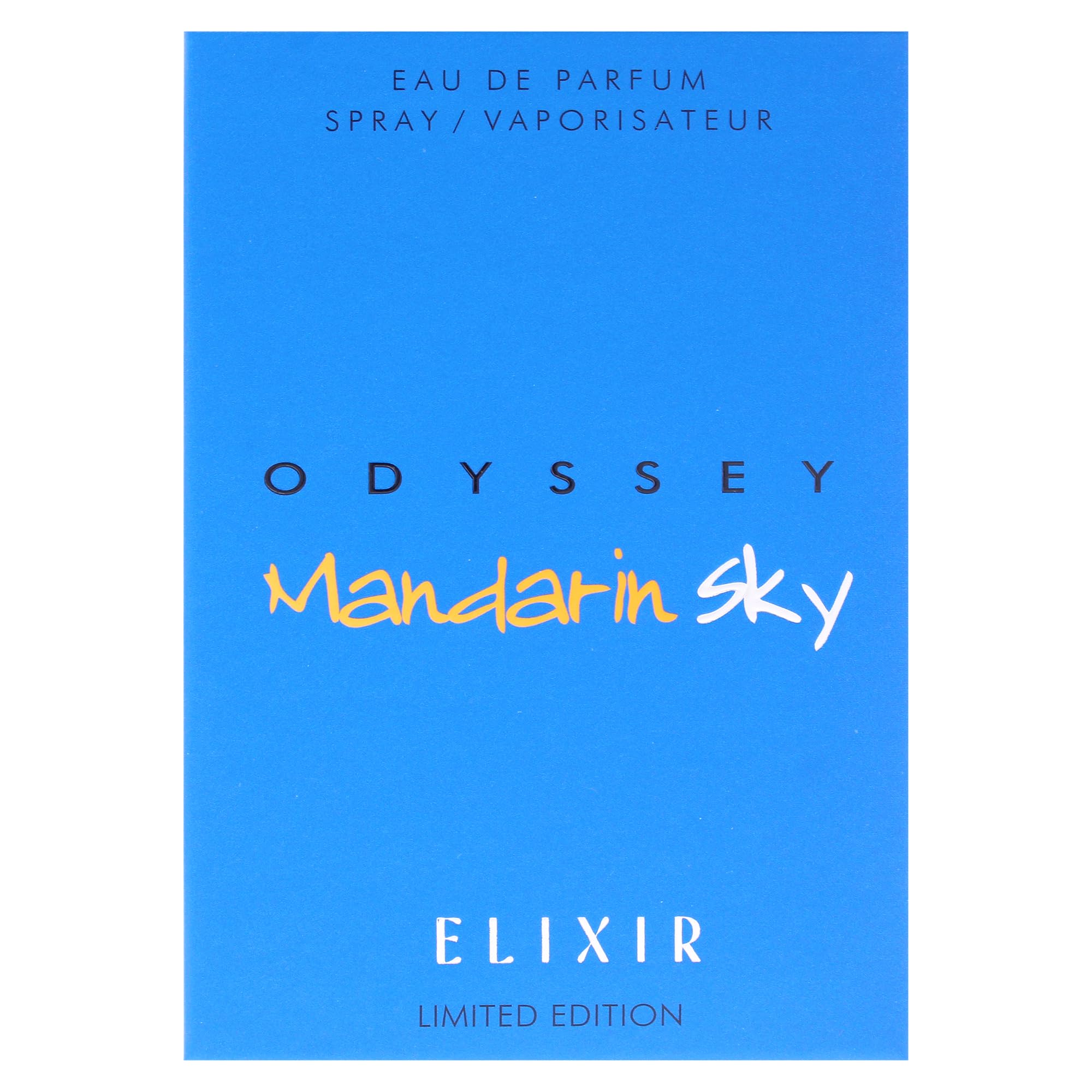 Armaf Odyssey Mandarin Sky Elixir spray mist, instant projection and refreshing citrus kick.