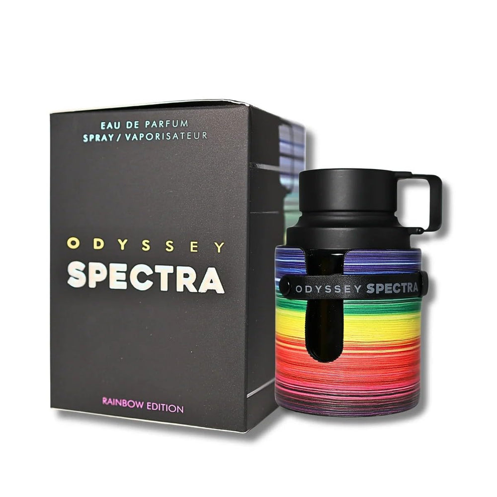 Armaf Odyssey Spectra Rainbow Edition base notes offer tobacco and vanilla for warm depth