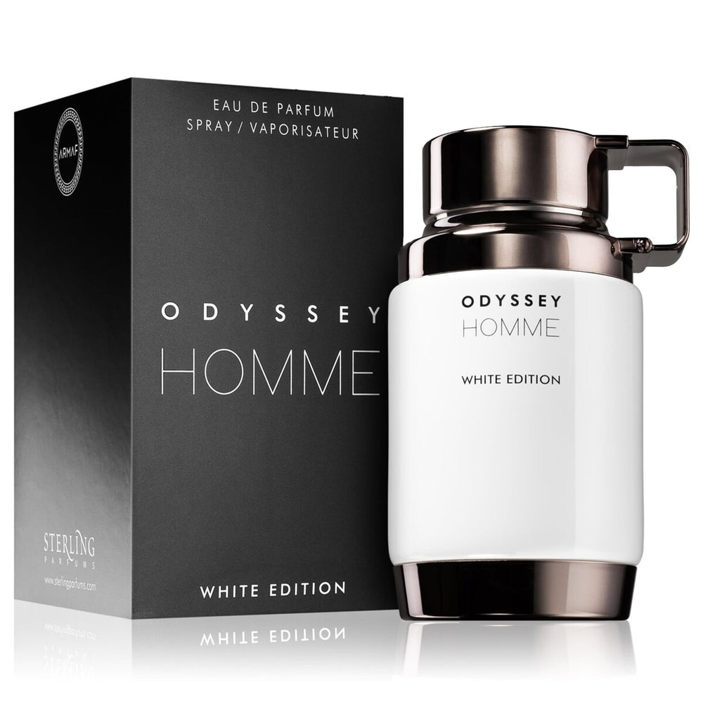 Armaf Odyssey White Edition bottle close-up for modern daily wear