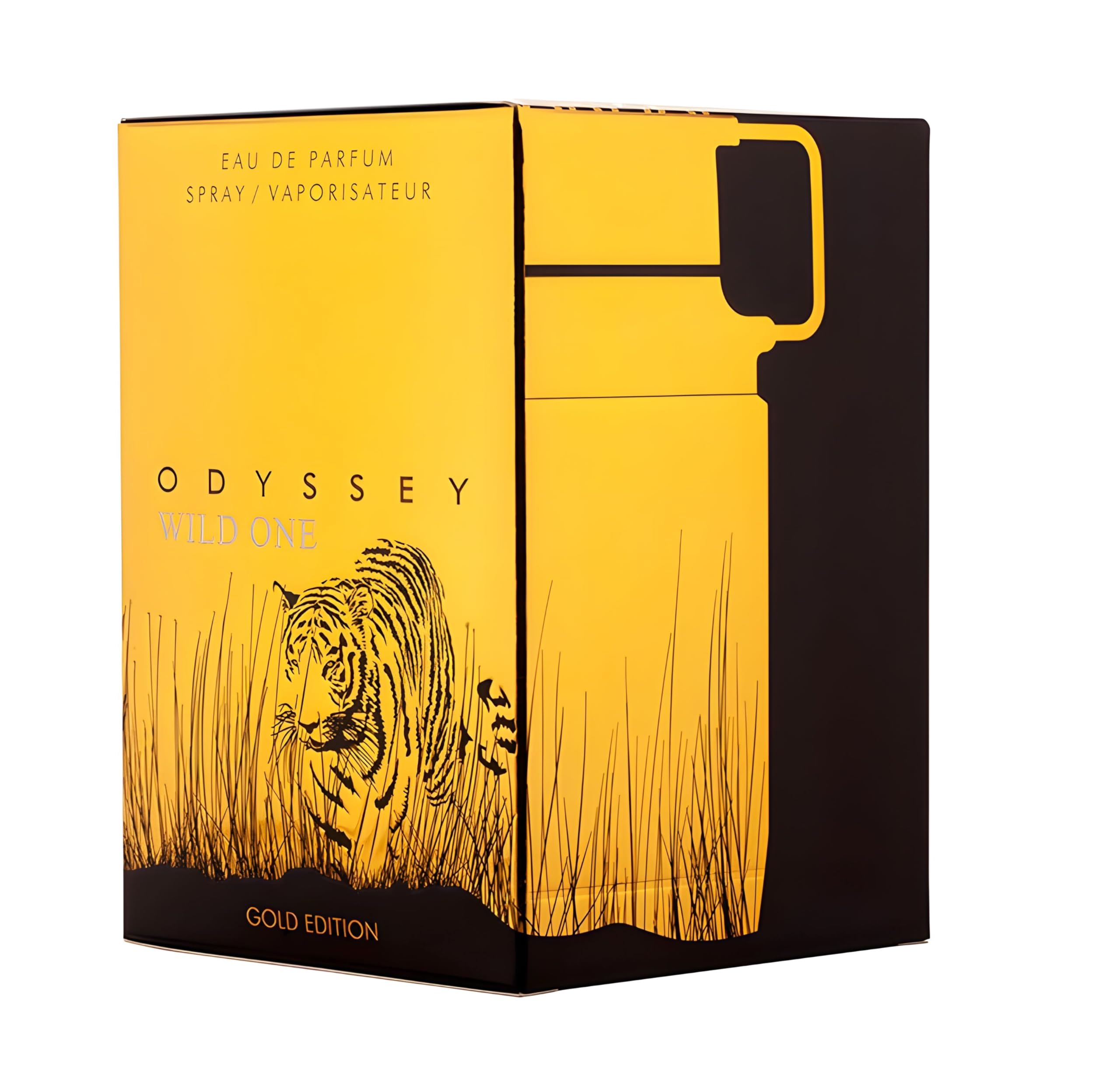 Armaf Odyssey Wild One Gold Edition box packaging emphasizes gift-ready presentation