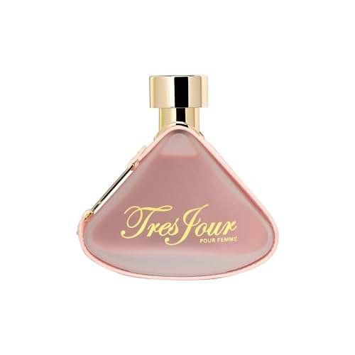 Armaf Tres Jour bottle front displays chic design for daily wear and signature scent.