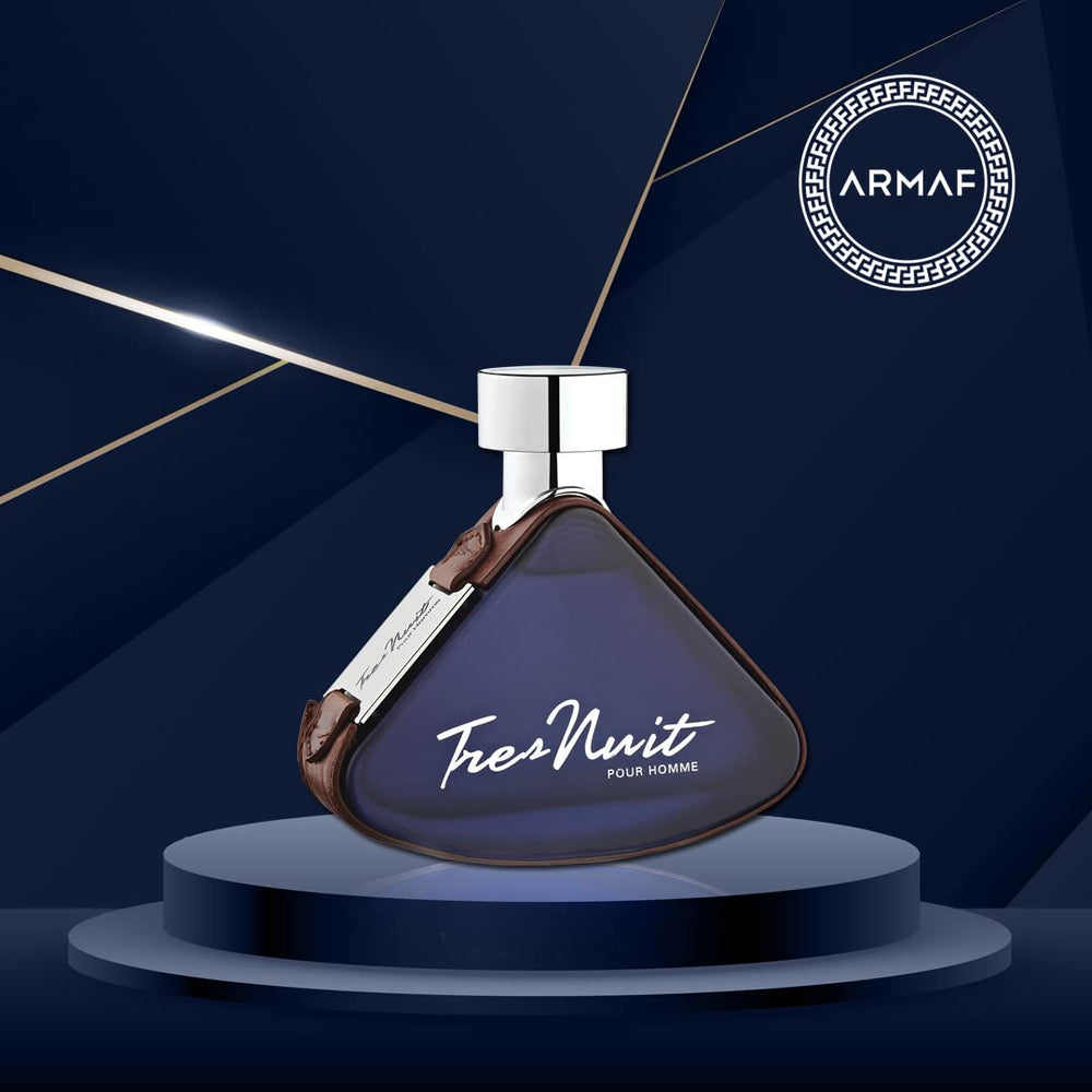 Armaf Tres Nuit spray application shows even mist for all-day freshness