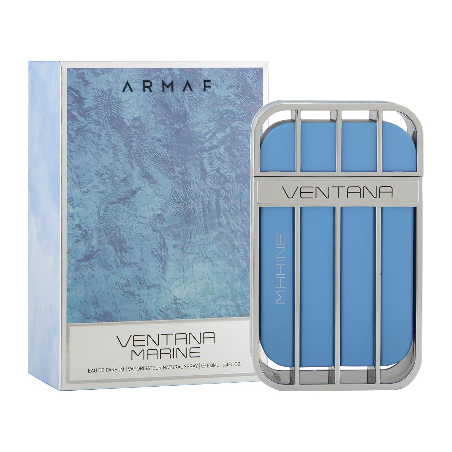 Armaf Ventana Marine packaging box open shows unboxing anticipation.