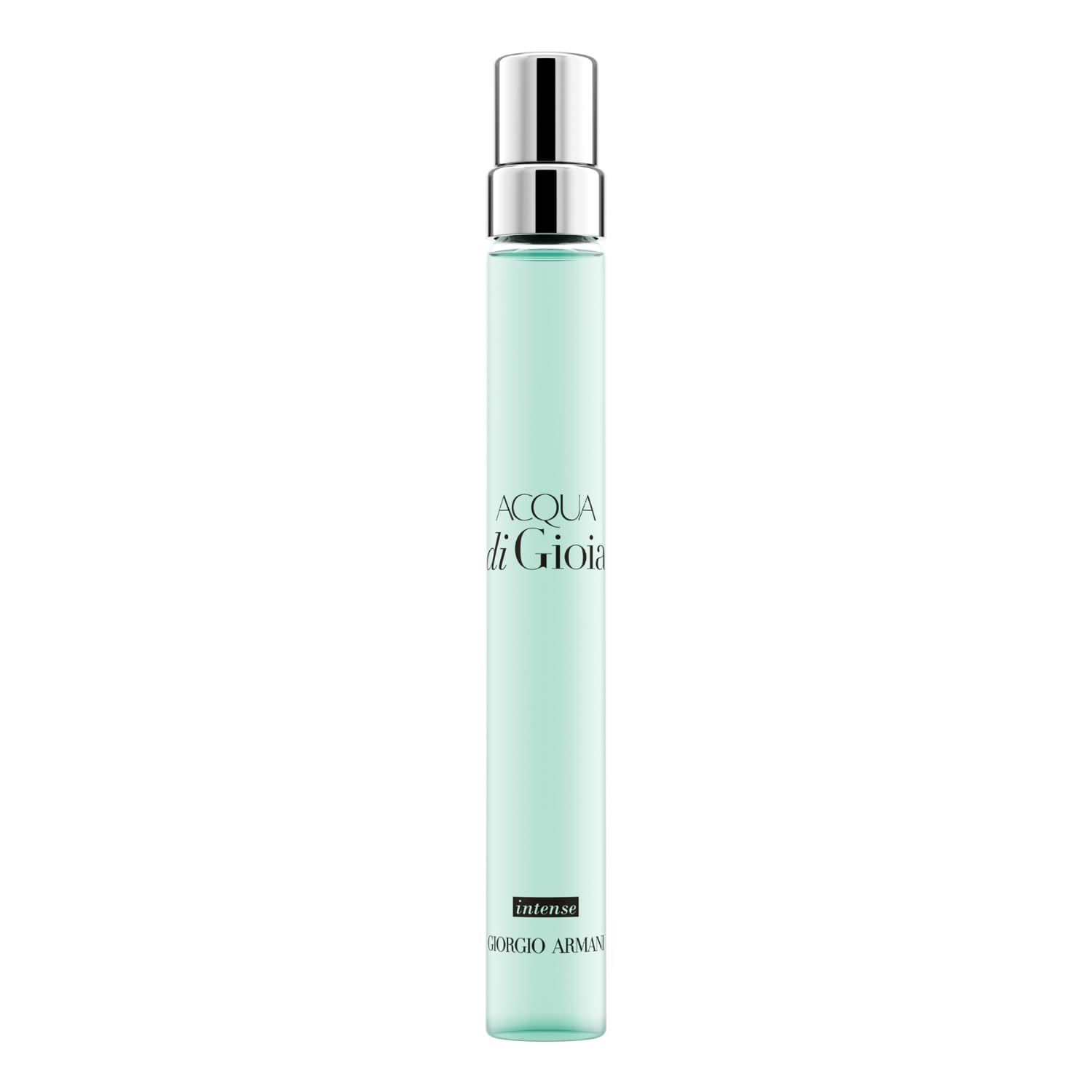 Armani Beauty Acqua Di Gioia Intense bottle at pulse-points for elegant scent boost.