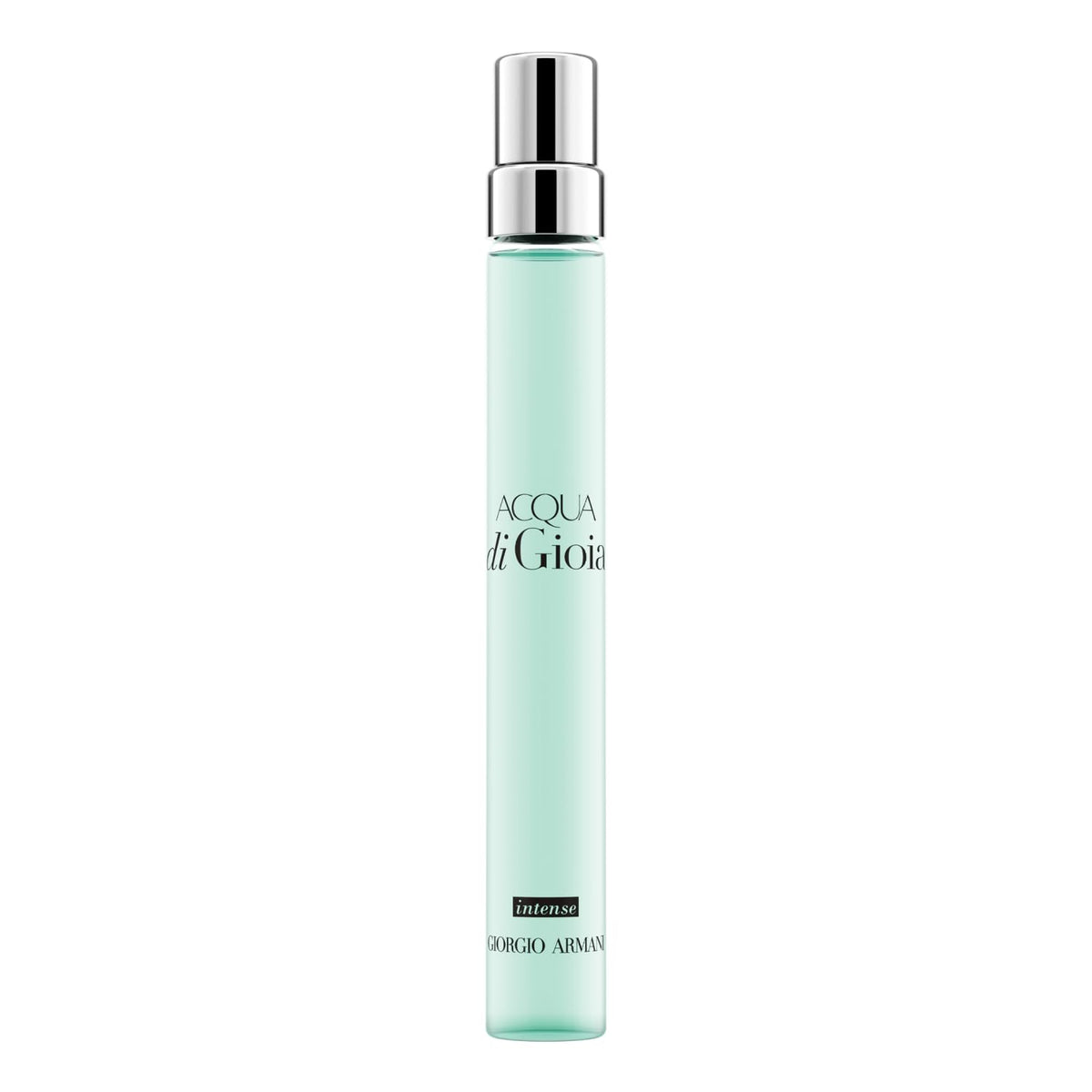 Armani Beauty Acqua Di Gioia Intense bottle at pulse-points for elegant scent boost.