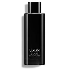 Armani Beauty Code EDT bottle close-up shows premium rounded-square design for everyday confidence.