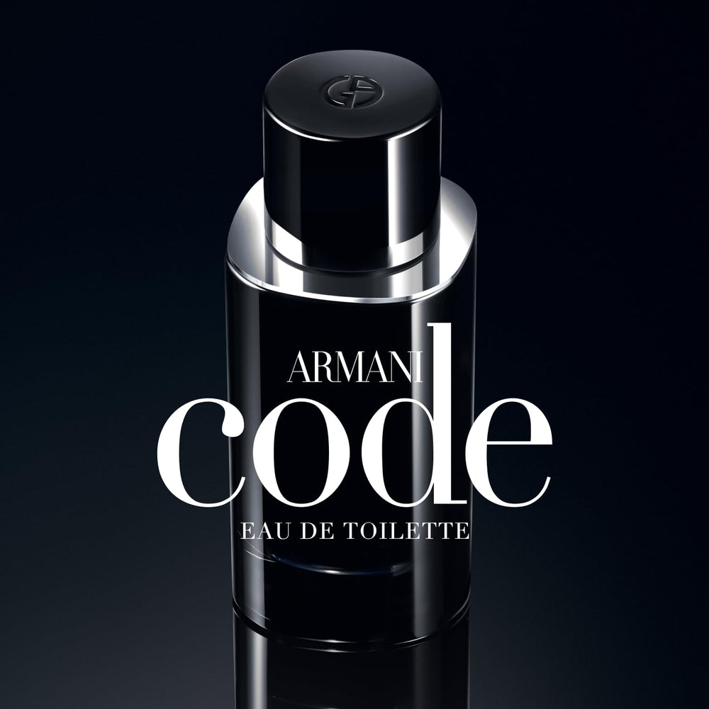 Armani Beauty Code EDT packaging highlights sustainable craftsmanship and modern masculinity.
