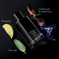 Armani Beauty Code Parfum bergamot and lemon top-notes close-up, fresh opening