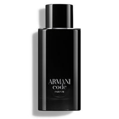 Armani Beauty Code Parfum bottle front view for men, confident daily scent