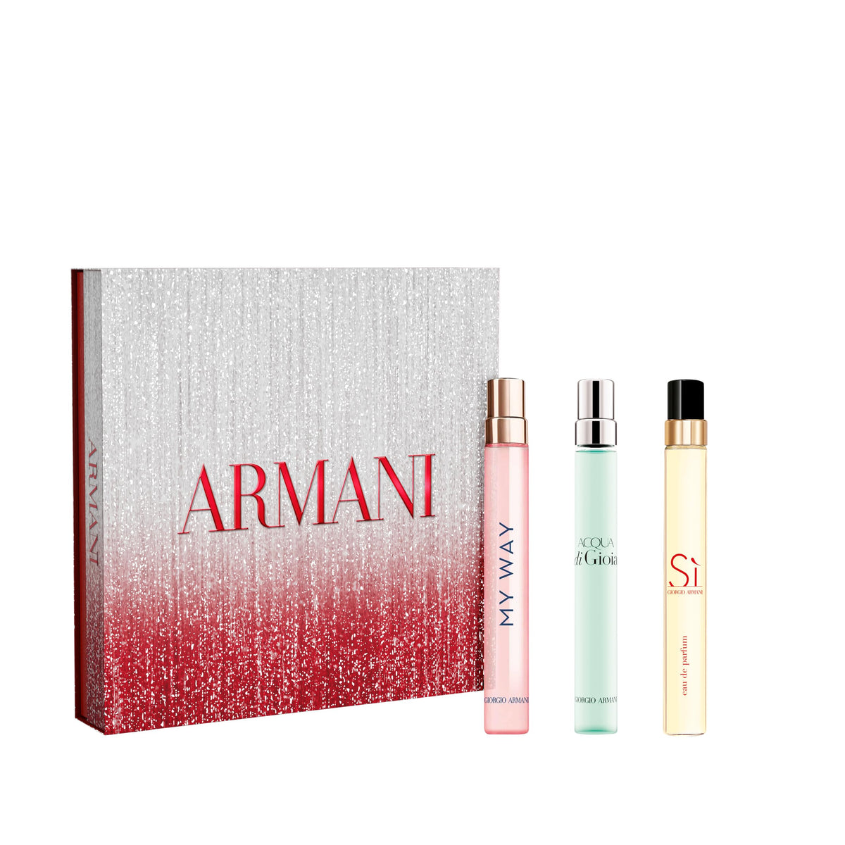 Armani Beauty My Way bottle pour highlighting orange blossom and tuberose for confident daytime fragrance