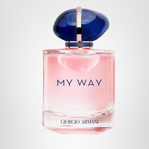 Armani Beauty My Way full-bottle-display highlights elegant presentation for vanity or dressing table.