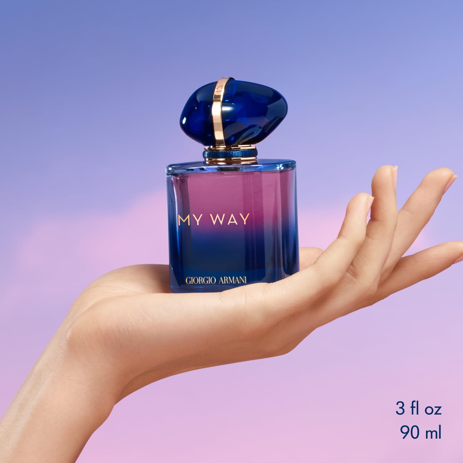 Armani Beauty My Way Parfum outer box signals premium sustainable packaging.