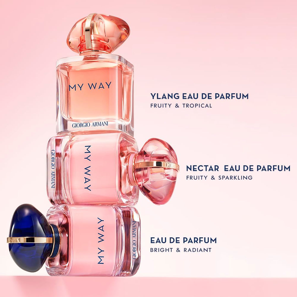 Armani Beauty My Way spray-on-wrist demonstrates easy application.