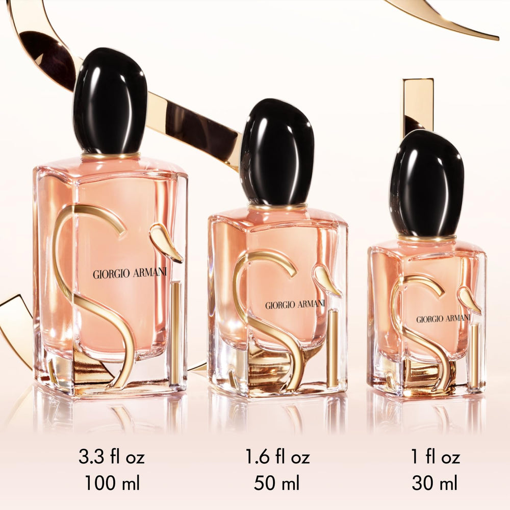 Armani Beauty Sì EDP freesia bloom conveying a fresh, luminous floral character