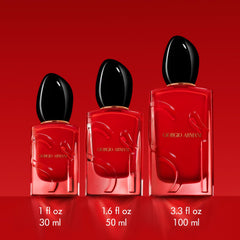 Armani Beauty Sì Passione blackcurrant-nectar note adds vibrant opening and mood lift.