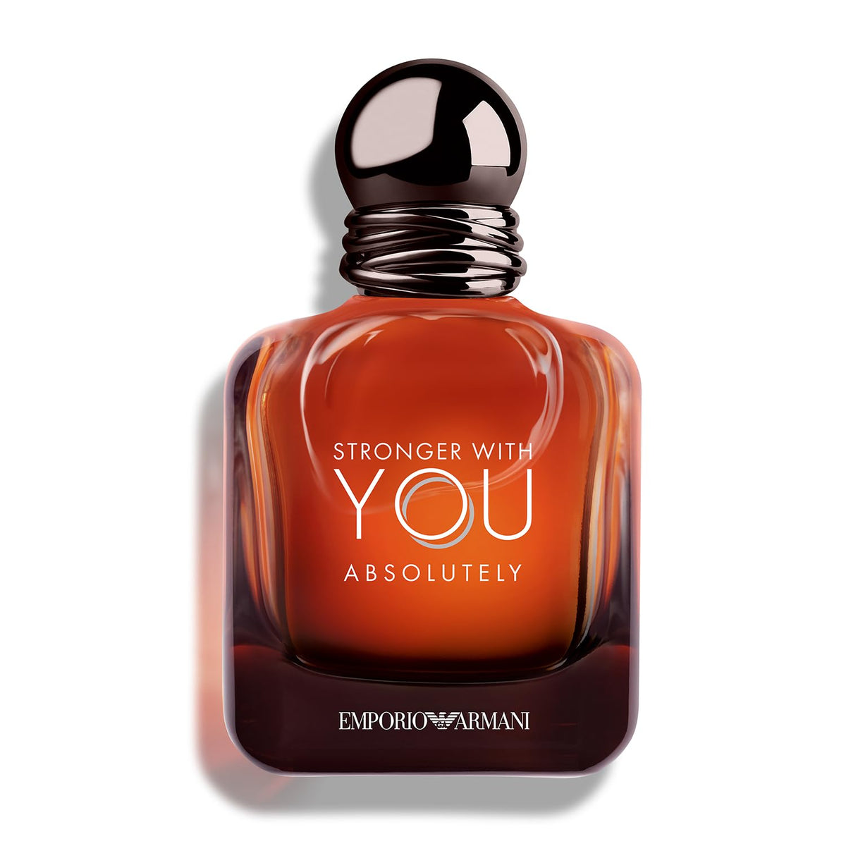Armani Beauty Stronger with You Absolutely bottle front showcases sophisticated masculine fragrance possibilities.