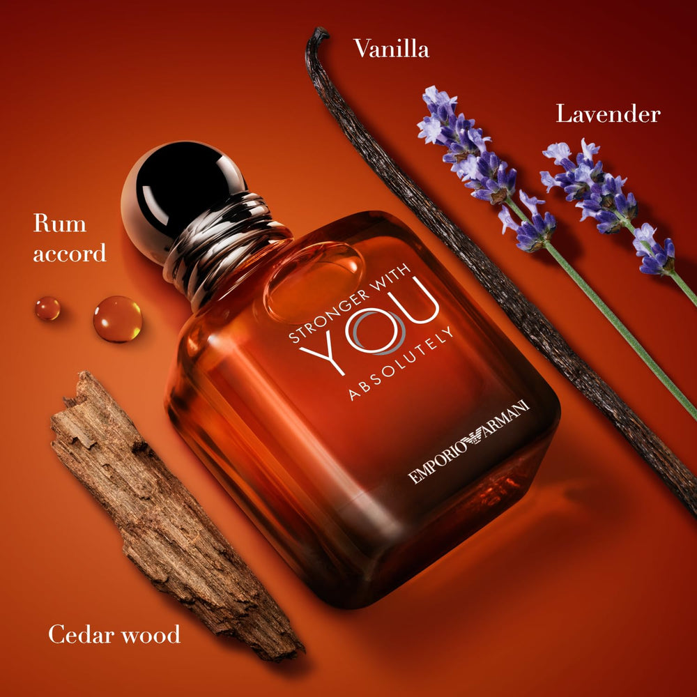 Armani Beauty Stronger With You Absolutely vanilla note adds gourmand richness for memorable occasions