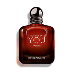 Armani Beauty Stronger With You bottle-front emphasizes masculine silhouette for everyday confidence.