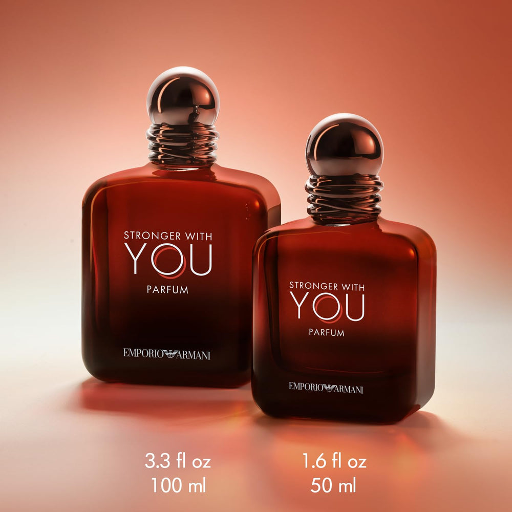 Armani Beauty Stronger With You chestnut-accord hints at a distinctive opening.