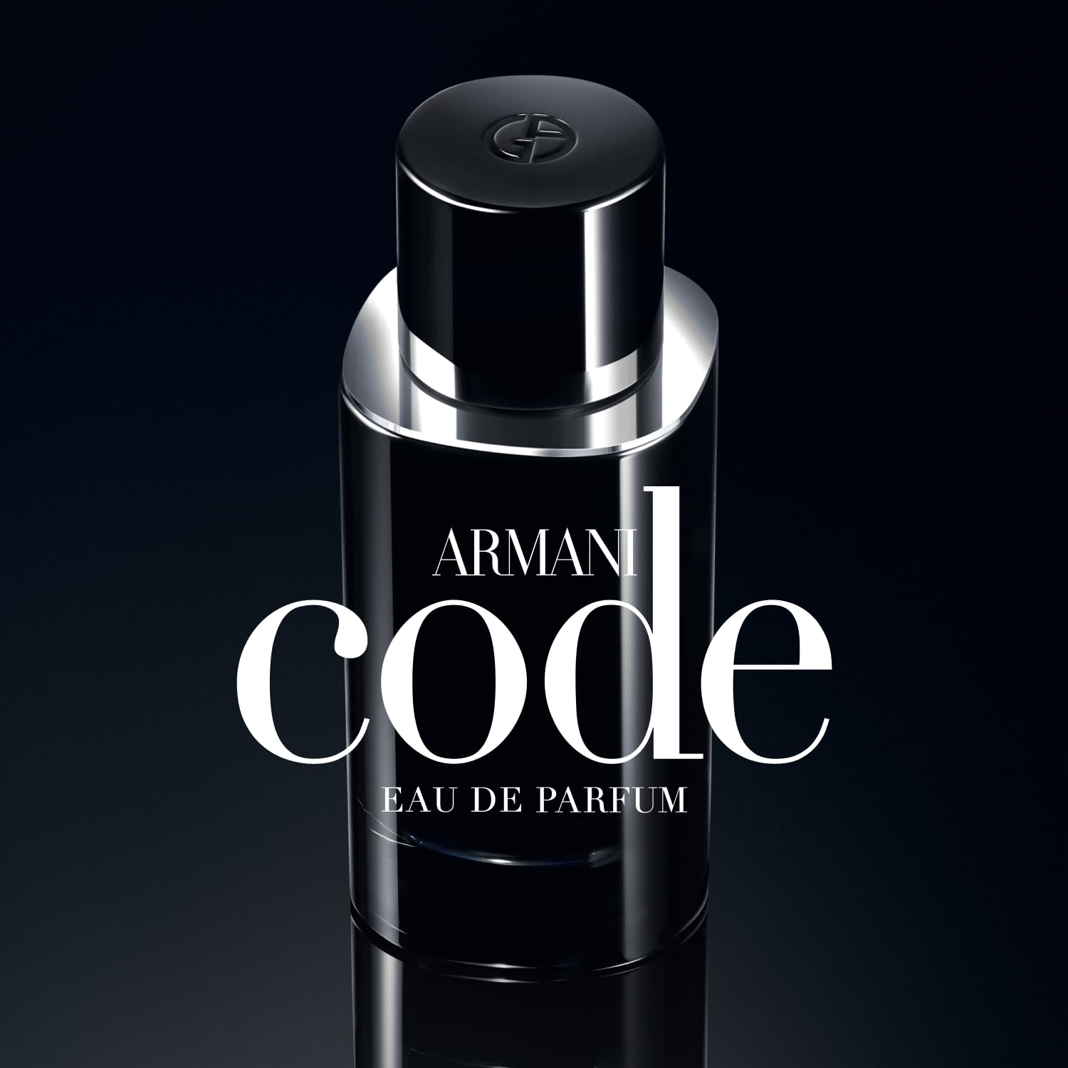 Armani Code EDP double-ring gesture around the head for a refined scent moment.