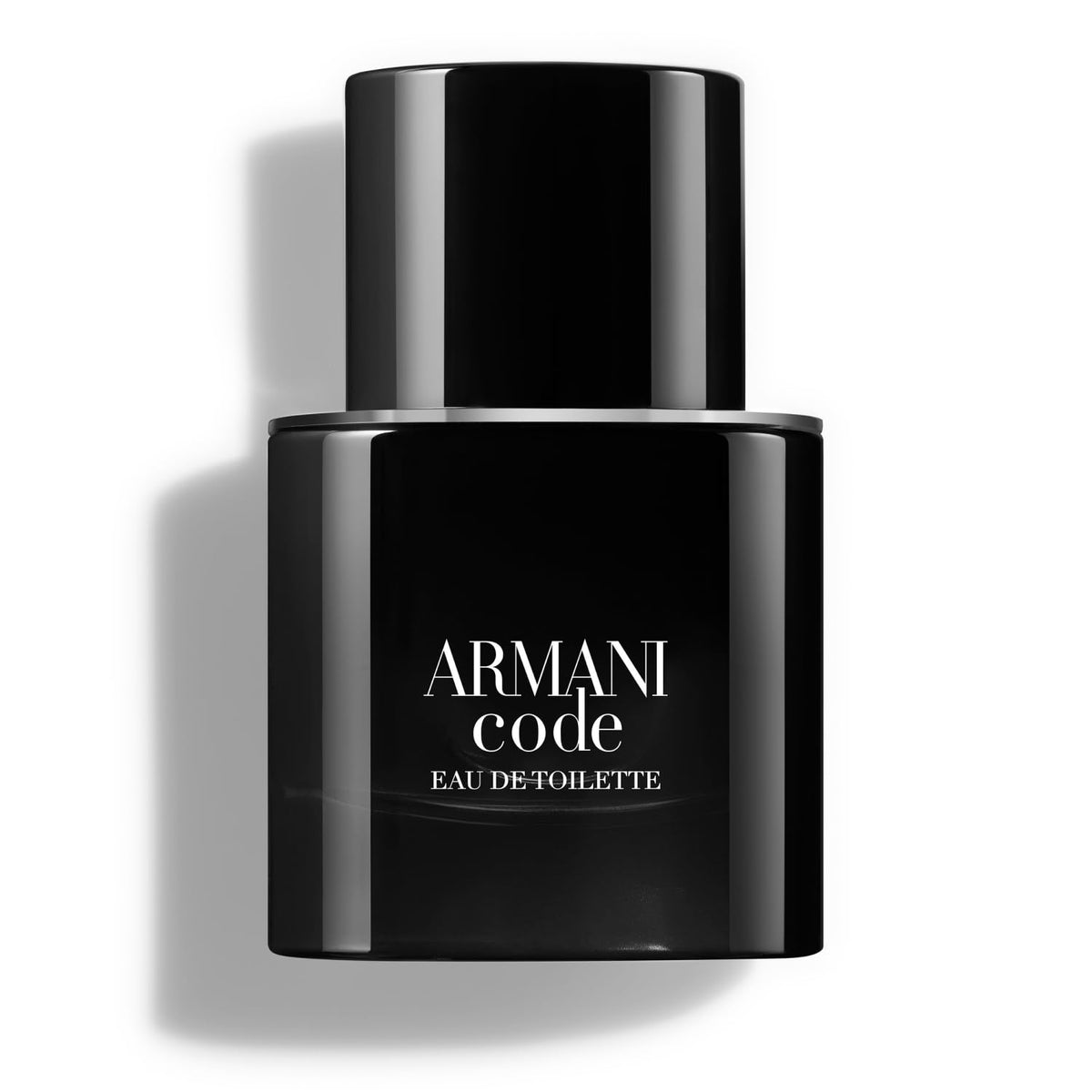 Armani Code Eau de Toilette bottle front shows ambery woody character for daytime wear