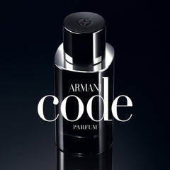 Armani Beauty Code Parfum bergamot note highlights fresh opening.