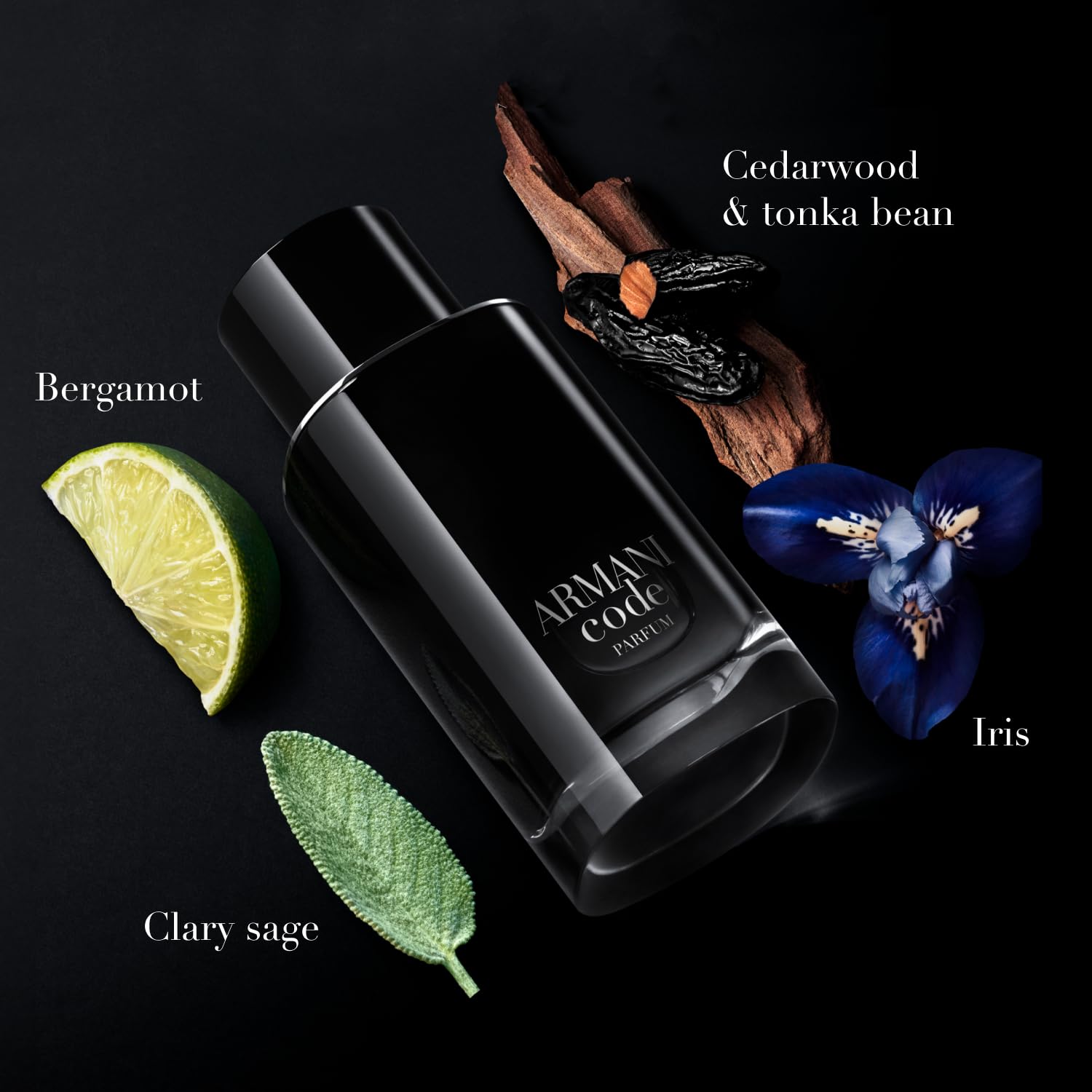 Armani Code Parfum on wrist application demonstrates easy, refined daily wear.