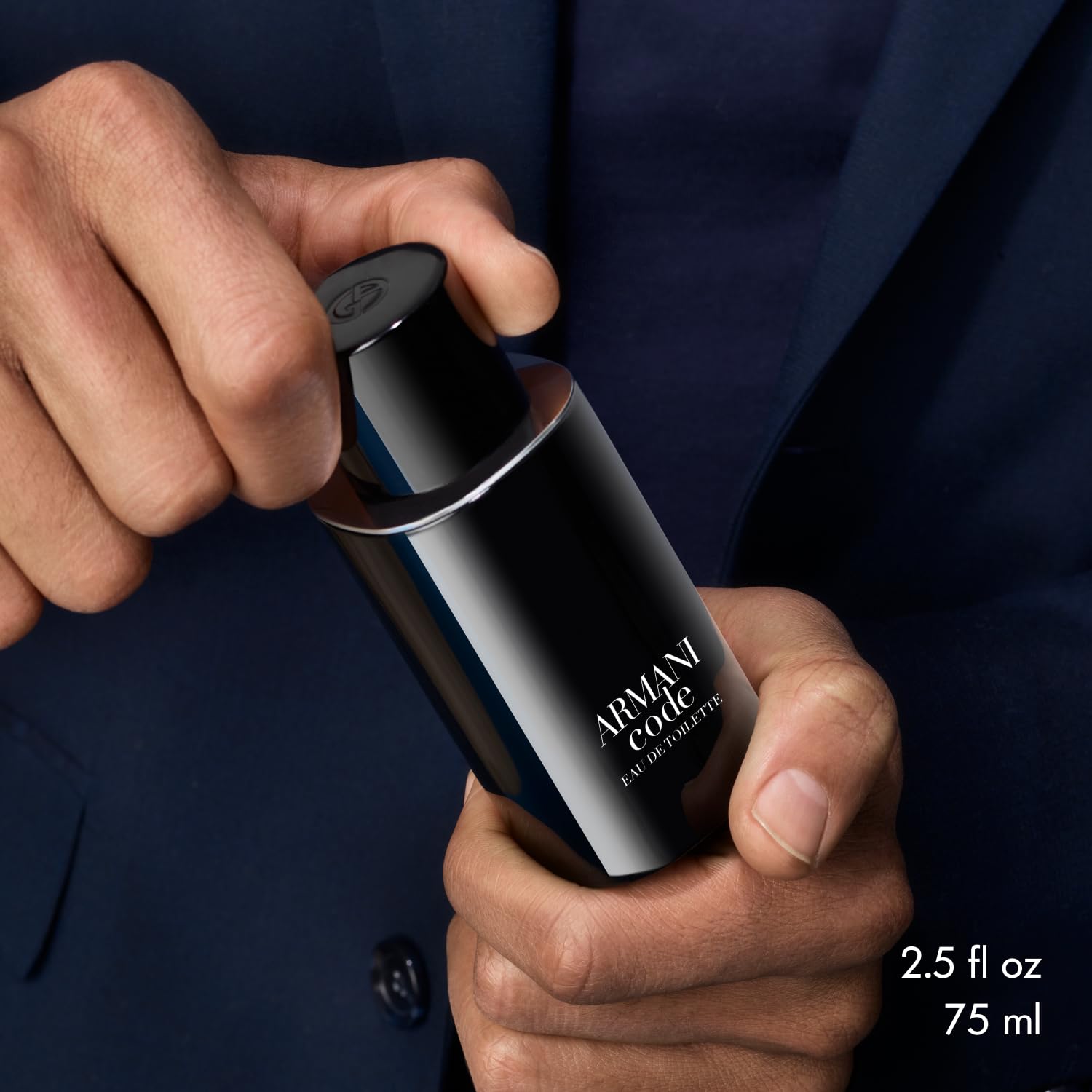 Armani Code tonka bean base – warm, inviting trail.