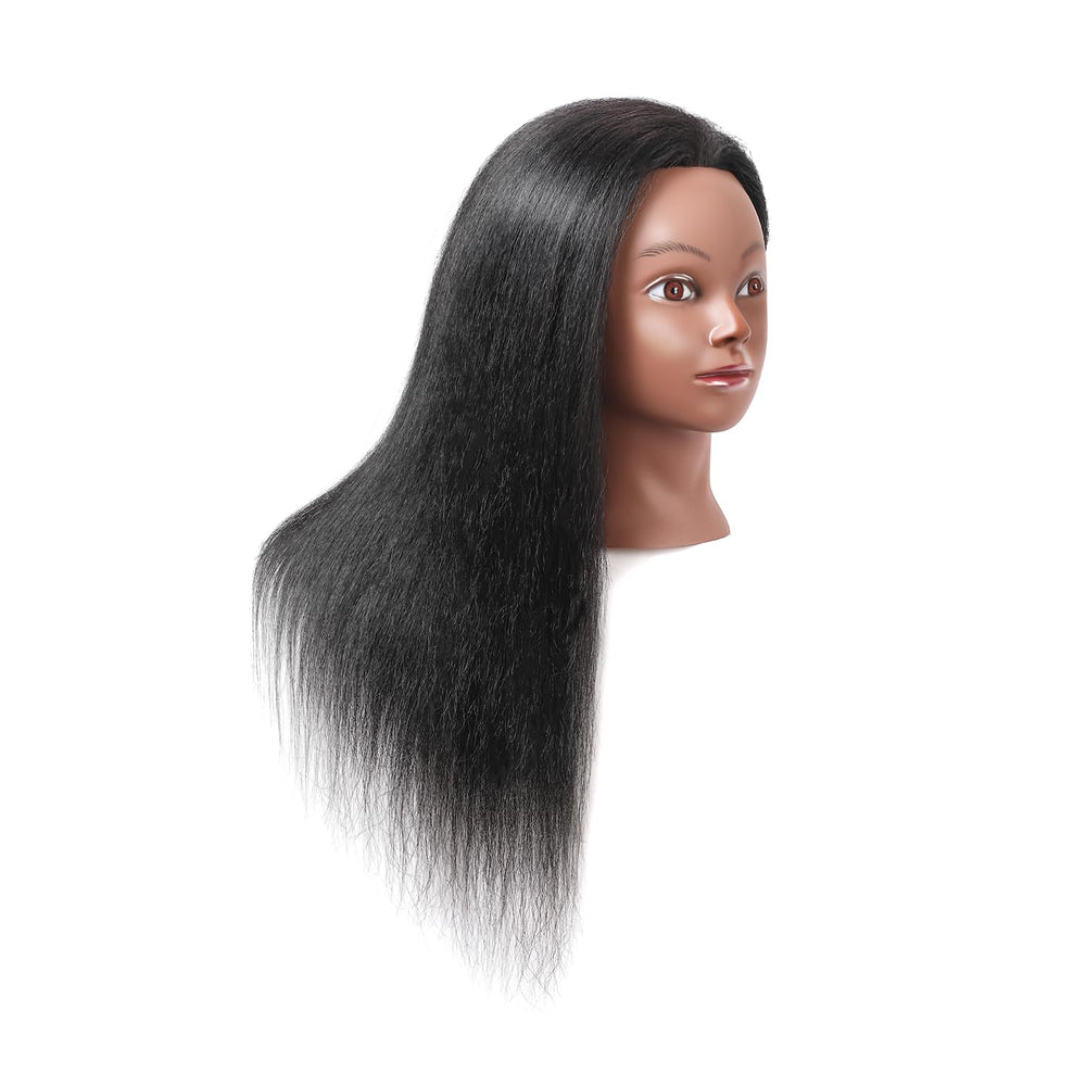 Armmu mannequin head after-wash hair shows smooth, maintained appearance.