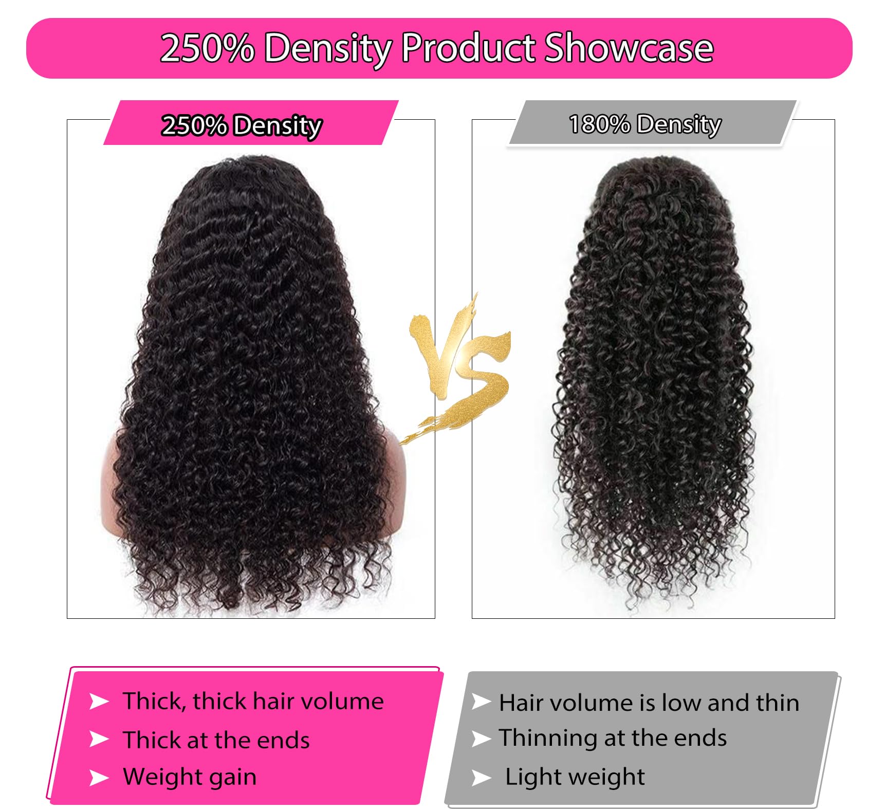 Armodeo deep wave lace front close-up highlights baby hairs for realistic hairline.