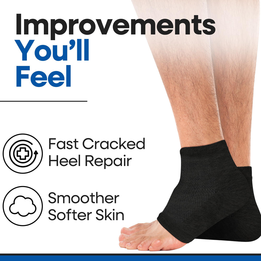 Armstrong America softening foot socks with aloe improve dry skin texture.