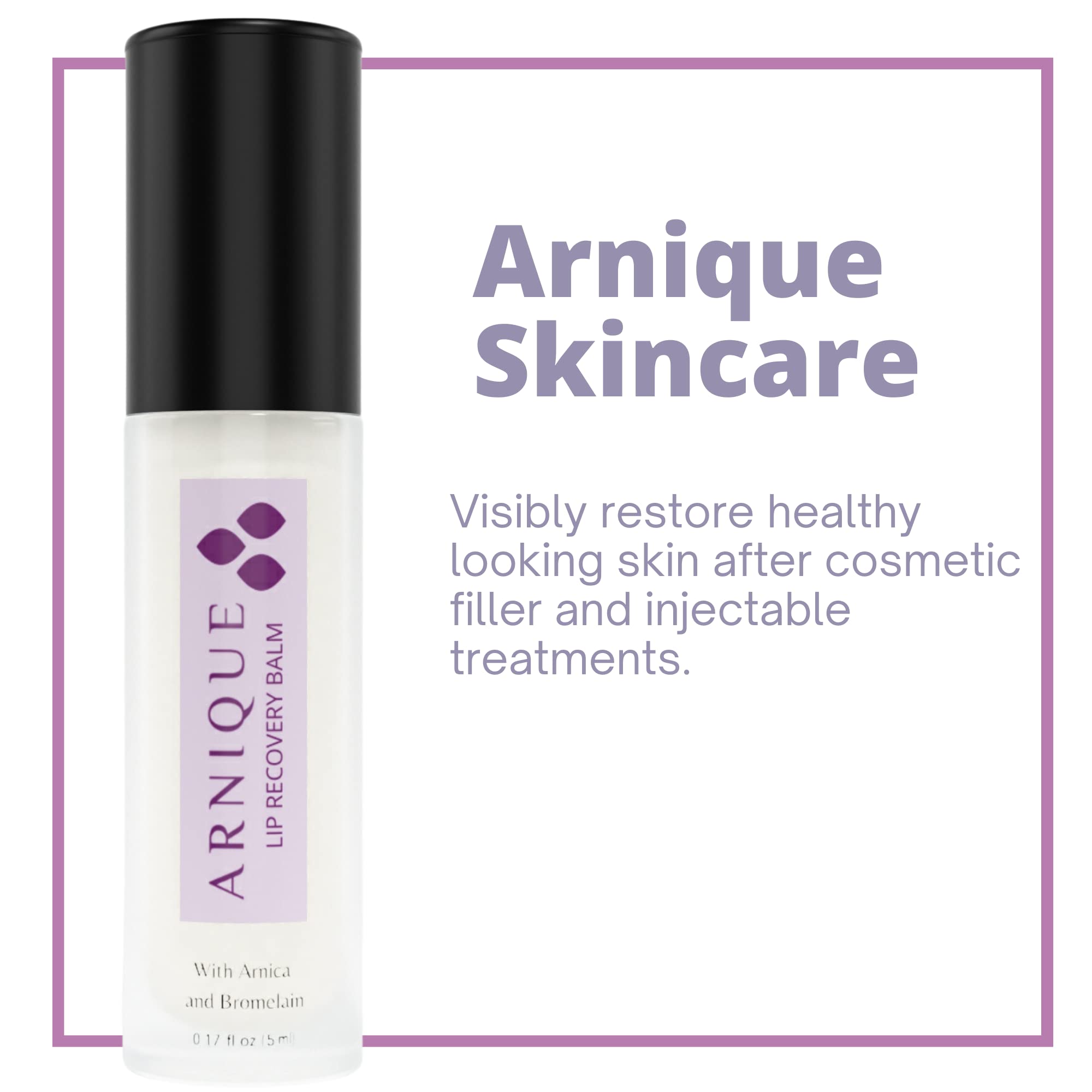 Arnique Arnica Lip Balm texture close-up shows smooth, non-sticky finish.