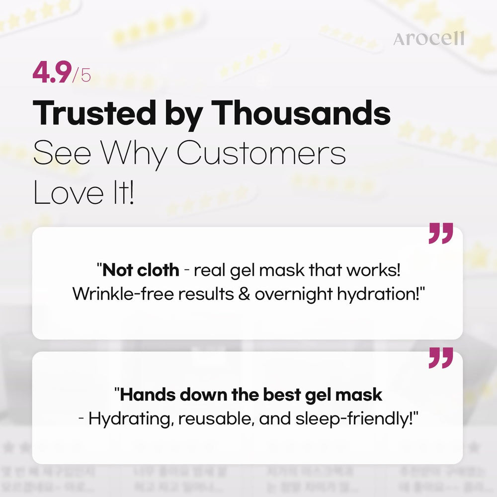 AROCELL anti aging and firming focus for smoother skin appearance.