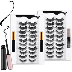 AROIC 3D/5D magnetic eyelash kit with multiple densities for versatile looks