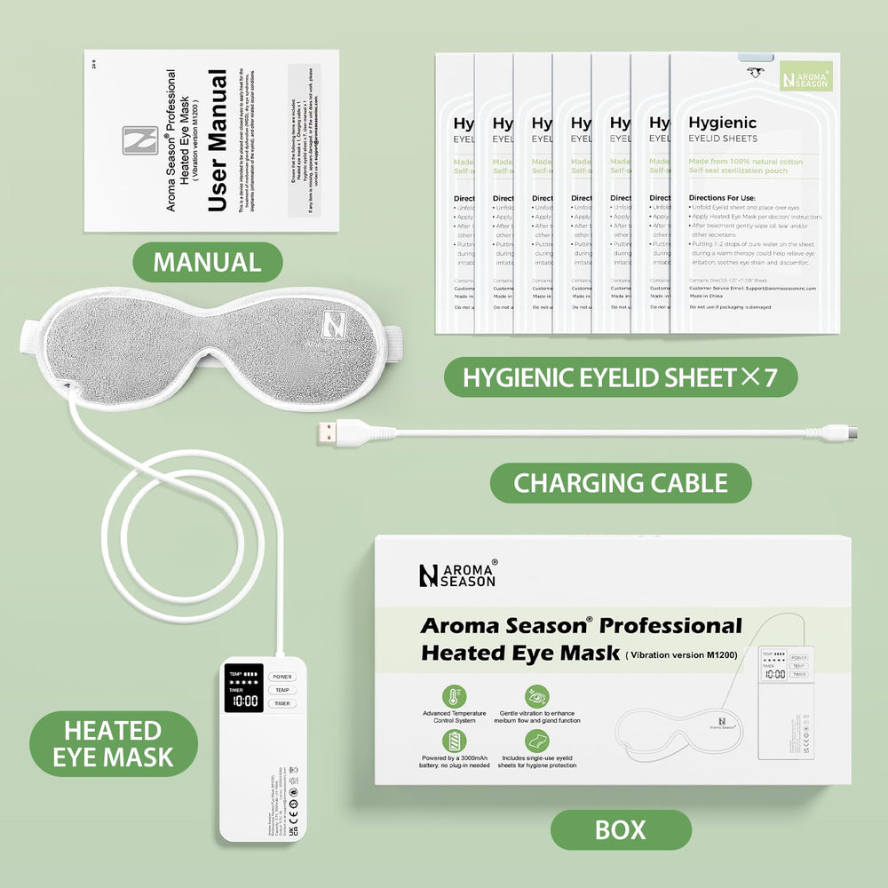 Aroma Season eye mask packaging supports travel and gifting.