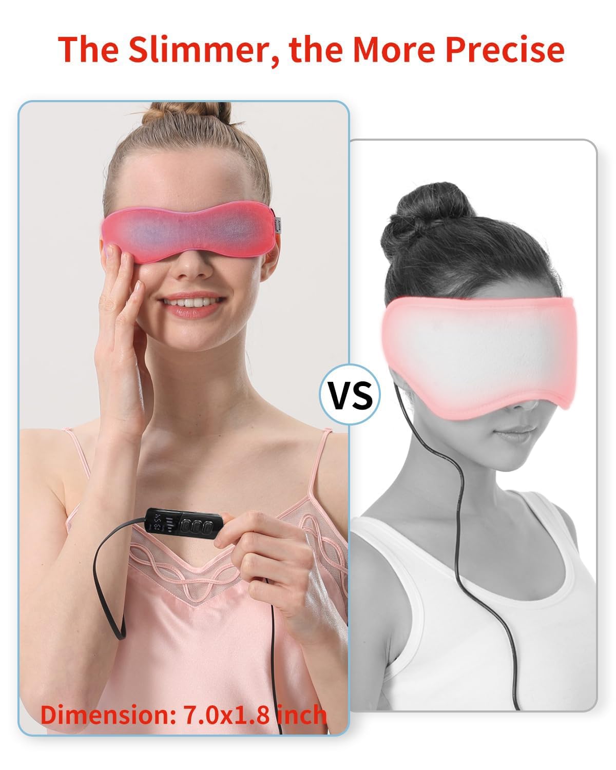 Aroma Season USB-powered eye mask connects to a power bank for portability.