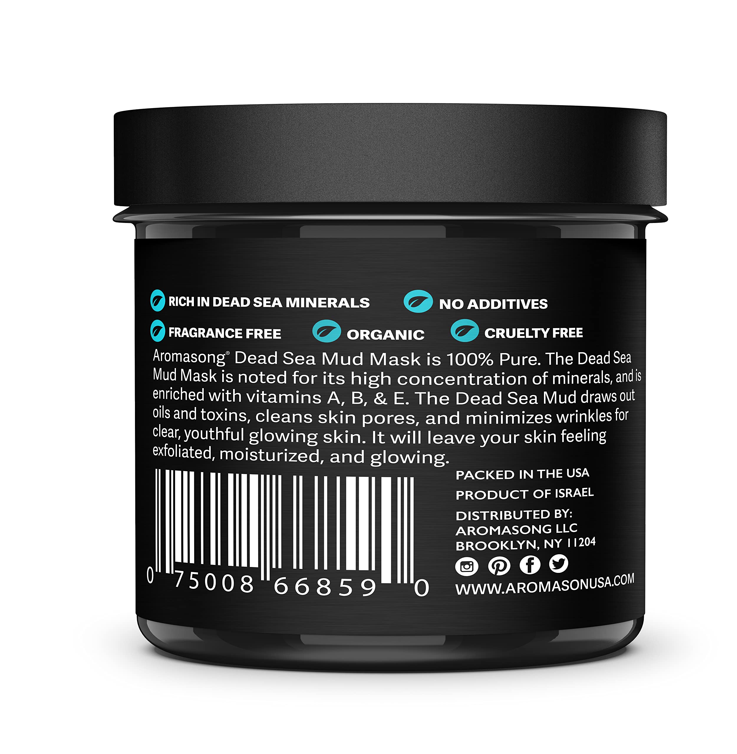 Aromasong body mud mask application for full-body cleansing