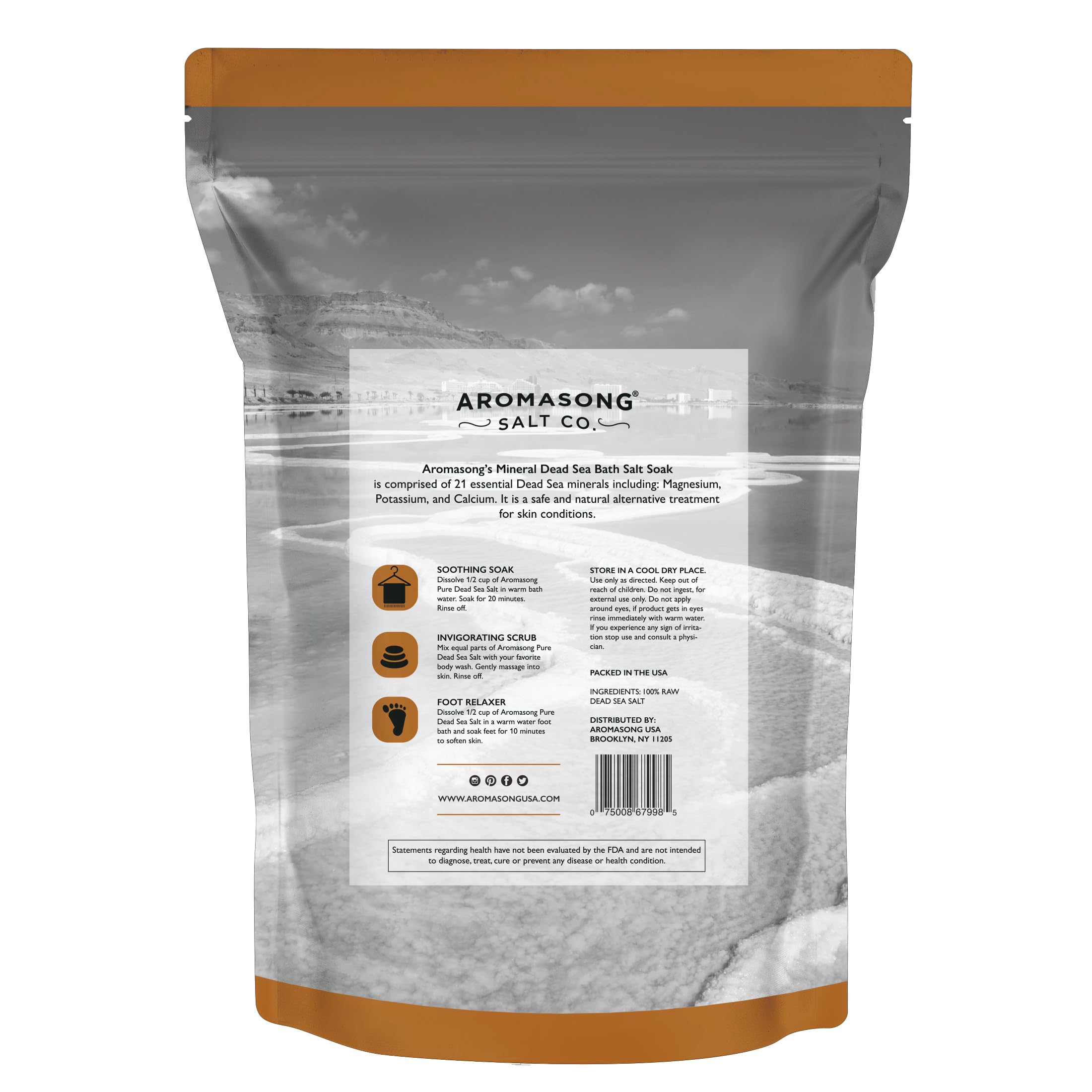 Aromasong family spa time using mineral bath salt for all ages
