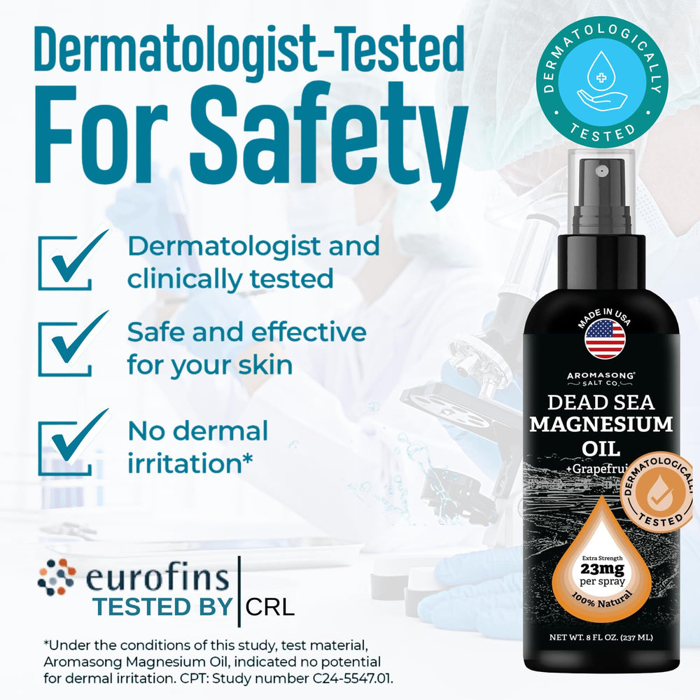 Aromasong nozzle spraying fine mist for quick magnesium uptake