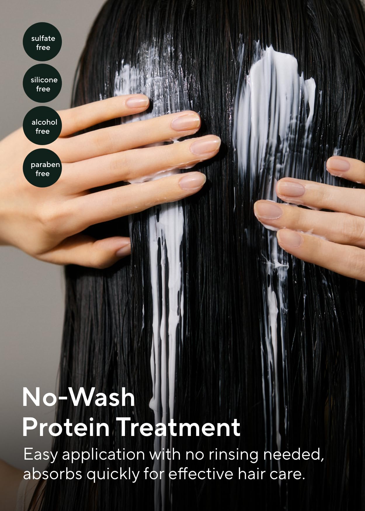 AROMATICA leave-in conditioner bottle shows support for dry, damaged curls