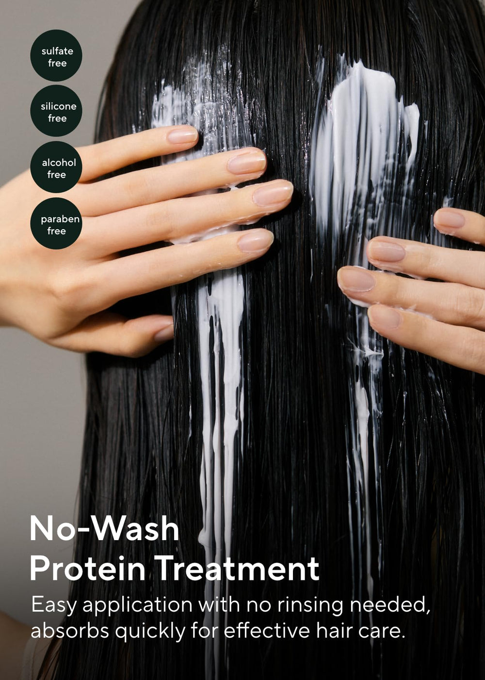 AROMATICA leave-in conditioner bottle shows support for dry, damaged curls