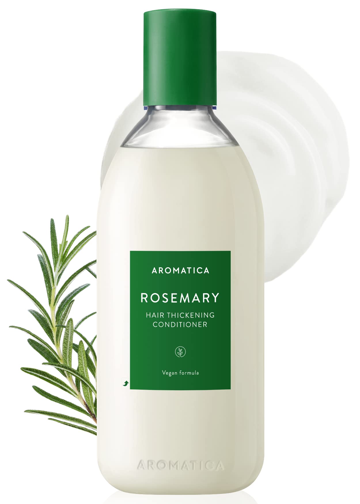AROMATICA Rosemary Conditioner bottle – vegan hydration for silky, manageable hair.