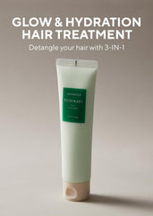 AROMATICA Rosemary hair mask cream application shows creamy formula for deep conditioning.