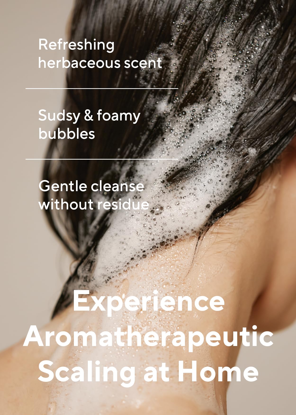 Drop of rosemary oil highlighting plant-based ingredient in AROMATICA