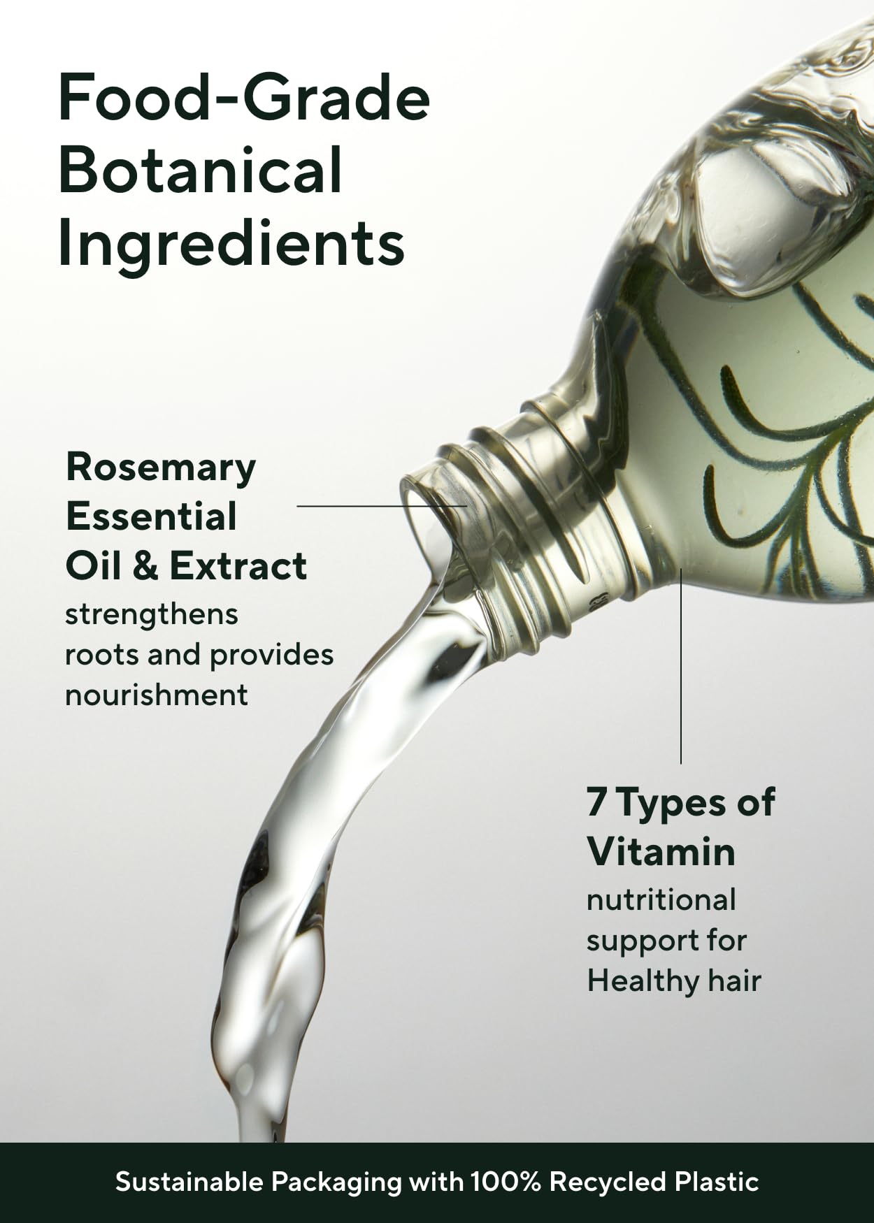 AROMATICA Rosemary oil application illustrates targeted scalp care balancing buildup and oil for healthier-looking roots.