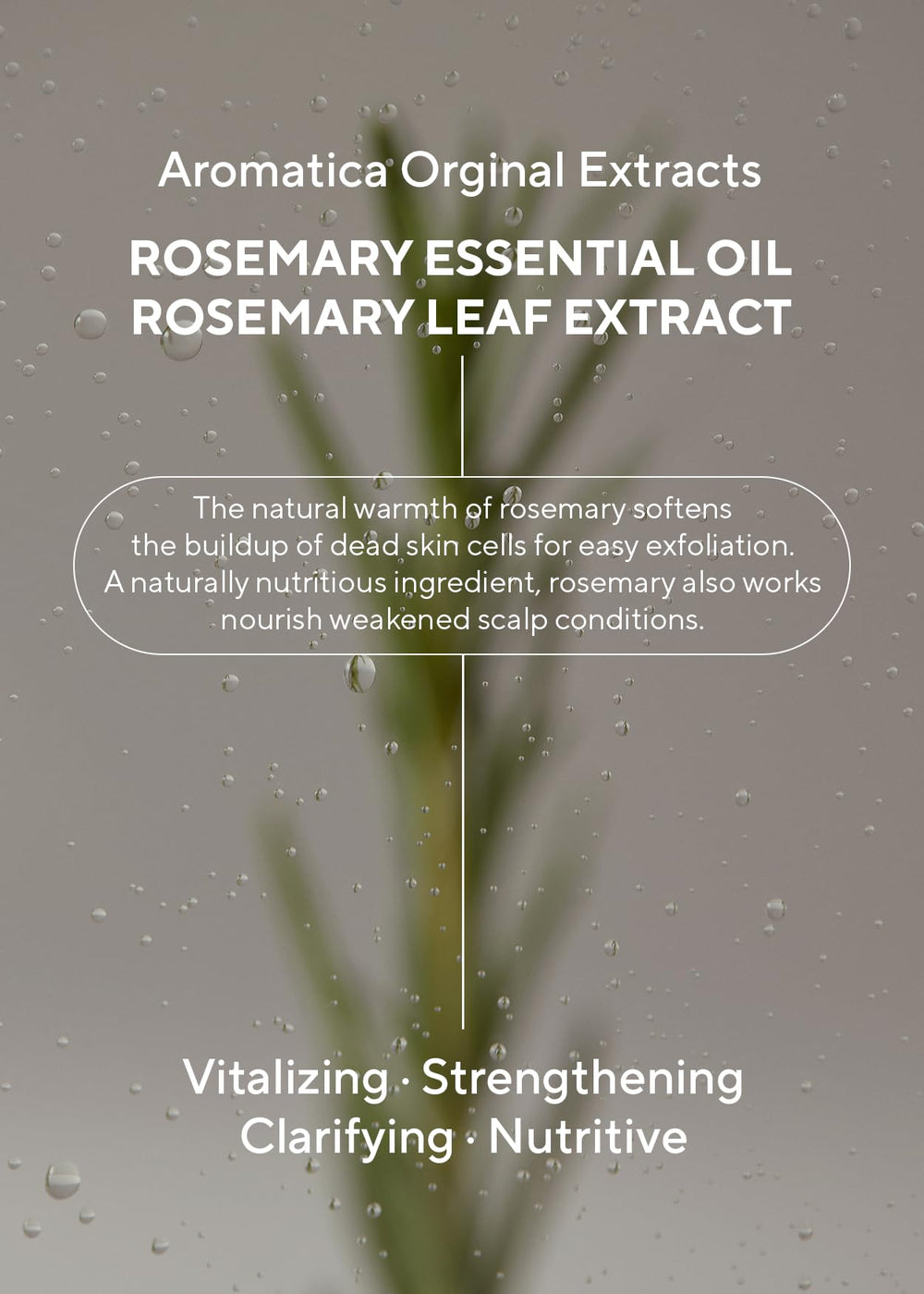 AROMATICA Rosemary travel-size packaging ready for conditioning on trips.