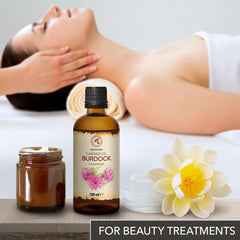 AROMATIKA Burdock Root Oil scalp-care visual supports nourished scalp.