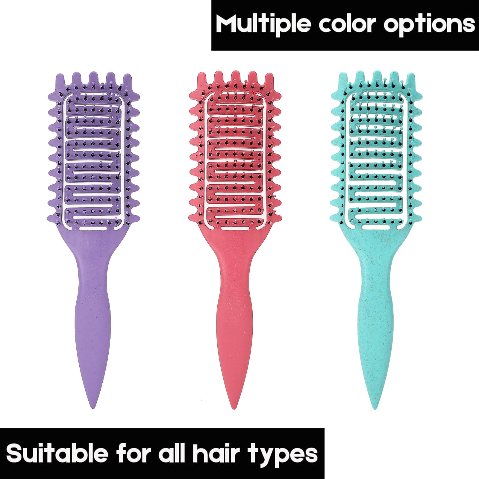 AROX MATI Curly Hair Brush is suitable for all hair types with gentle glide.