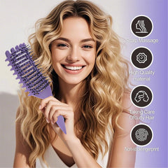 AROX MATI Vented Hair Brush uses ABS material for durable, lightweight styling without pulling.